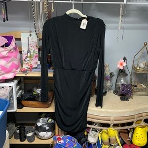 Black long sleeve dress